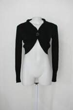 Bolero Feminino Preto com Botão