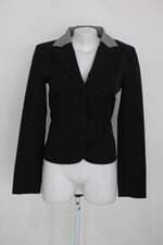 Blazer santte feminino preto com Ombreira