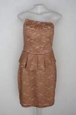 Vestido de Festa patchoulee feminino rosê com Bojo e Babado