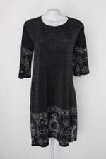 Vestido feminino preto estampado 