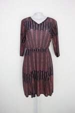 Vestido zinzane feminino preto estampado