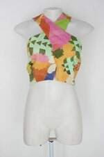 Top Farm feminino estampado com Forro