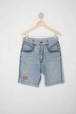 Bermuda toplay feminina azul com Spikes e Recortes