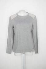 Moletom scene feminino cinza com Renda