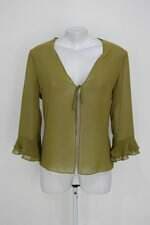 Bolero shoulder feminino verde com Transparência