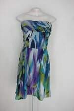 Vestido mercatto feminino estampado com Cós com elástico e Pregas
