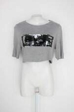 Camiseta hering feminina estampada com Paetê