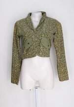 Blazer ana hickman feminino verde floral 