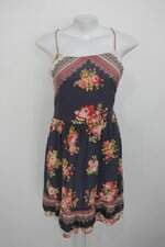 Vestido feminino estampado com Tiras