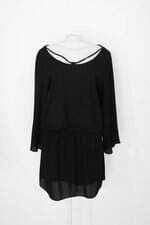 Vestido rery class feminino preto com Tiras