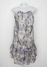 Vestido someday feminino estampado com Drapeado e Bojo