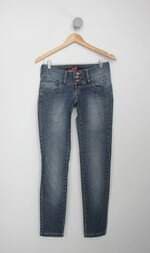 Calça Jeans patogê feminina azul