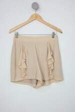 Shorts colcci feminino bege com Babado e Forro