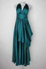 Vestido de Festa padrina feminino verde com Bojo e Forro