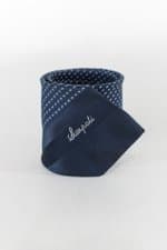 Gravata Scarpati masculina estampada Azul 