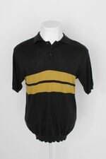 Camisa Polo renner masculina preta listras