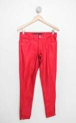 Calça de sarja c&a feminina vermelha