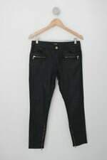 Calça de tecido Zara feminina preta
