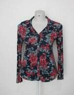 Blusa hering feminina estampada com Renda