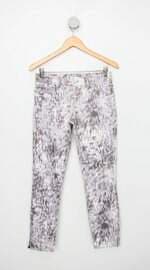 Calça de sarja calvin klein feminina estampada
