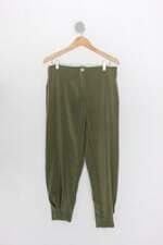 Calça de tecido feminina verde