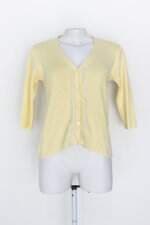 Cardigan maria filó feminino amarelo