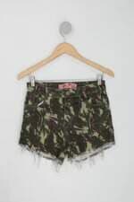 Shorts wm jeans feminino estampa Militar