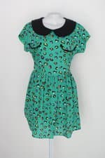 Vestido weekend feminina estampado com Forro e Franzido