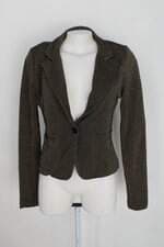 Blazer Innocence feminino dourado com Ombreira