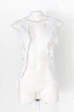 Colete feminina branca