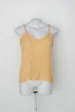 Blusa cheiro doce feminina amarela estampada