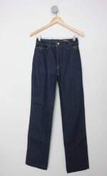 Calça Jeans pat's feminina azul com Aplique