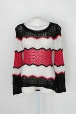 Malha de tricot  feminina colorida