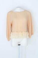 Blusa makenji feminina bege 