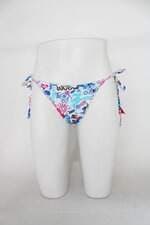 Calcinha de biquíni beach culture feminina branca estampada