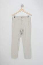 Calça de sarja henne & mauritz feminina bege