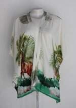 Blusa Feminina Estampada com Manga Morcego