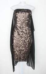 Vestido de Festa tvz feminino com Recortes e Forro