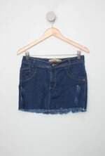 Saia Jeans linda bel feminina azul