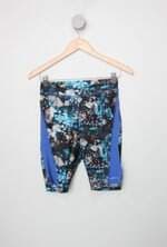 Biker Shorts osmoze feminino estampado com Tule