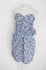 Vestido rosângela feminino estampado com Prega