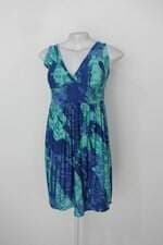 Vestido renner feminino azul estampado