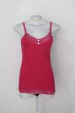 Regata feminina rosa com Renda