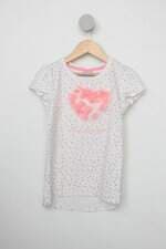 Camiseta Infantil renner branca estampada com aplique