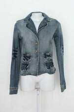 Jaqueta cumplice jeans feminina azul
