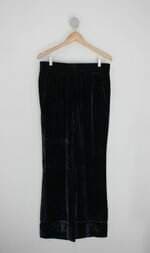Calça plush le lis blanc feminina roxo com Cós com elástico