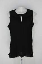 Blusa dongli feminina preta com Plissado
