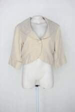 Blazer vidi vici feminino bege com Forro