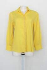 Camisa morina feminina amarela com Hotfix