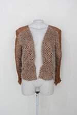 Cardigan corporeum feminino marrom